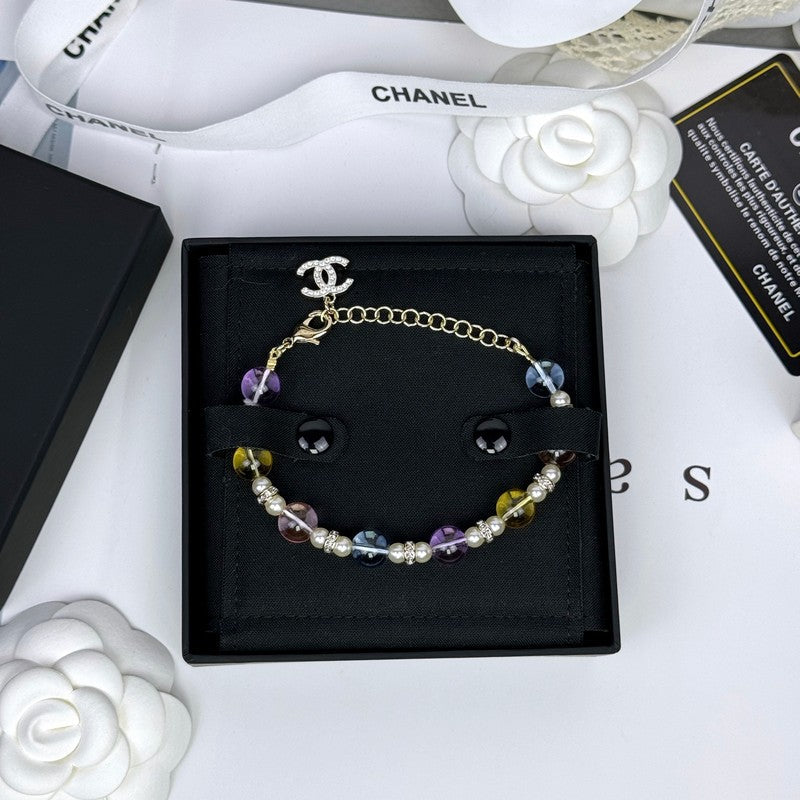 18K  Chanel 26C Color Crystal Bracelet